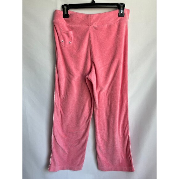High Sierra Y2K Pull On Pink Velour Pants Size M Pink Barbiecore Juicy Wide Leg - Picture 3 of 7